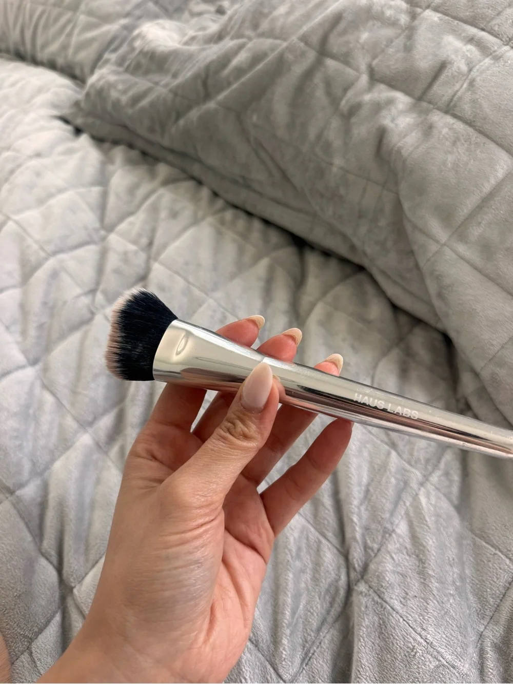 Haus Labs By Lady Gaga Silver Cruelty-Free Foundation Brush - Black Bristles